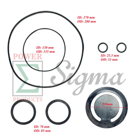 7PCS Pump Gasket O-Ring Repair Kit for PREDATOR 3” in. 212cc 63406 56162 for Champion 3-in. 196cc Semi-Trash Water Pump 66525 for Red Lion 3 IN. 6RLAG-3LTT 208cc for BILT HARD 3”-inch Full Trash Pump image 3