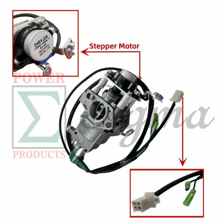 Carburetor with gaskets and fuel line--Compatible Replacement for PREDATOR Open Frame Inverter Generators 8750W Surge / 7000W Running (SKU# 71340, 59190) image 2