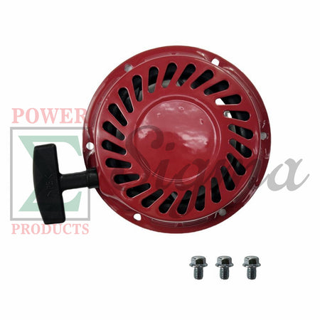 Recoil Starter with Handle and Bolts - Replacement for PREDATOR Inverter Generators 4550-Watt Surge 3650W Running (SKU# 59192, 59189, 59303) image 0
