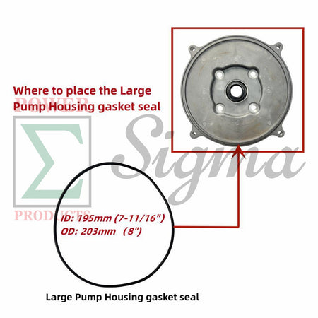 10PCS Pump Gasket O-Ring Mechanical Seal For Red Lion 2" IN. 4RLAG-2H 5RLAG-2L For DuroMax XP652WP 7HP For Generac 2" 6822 6919 For Champion 2-IN Semi-Trash Water Pump 100742 100113 image 7