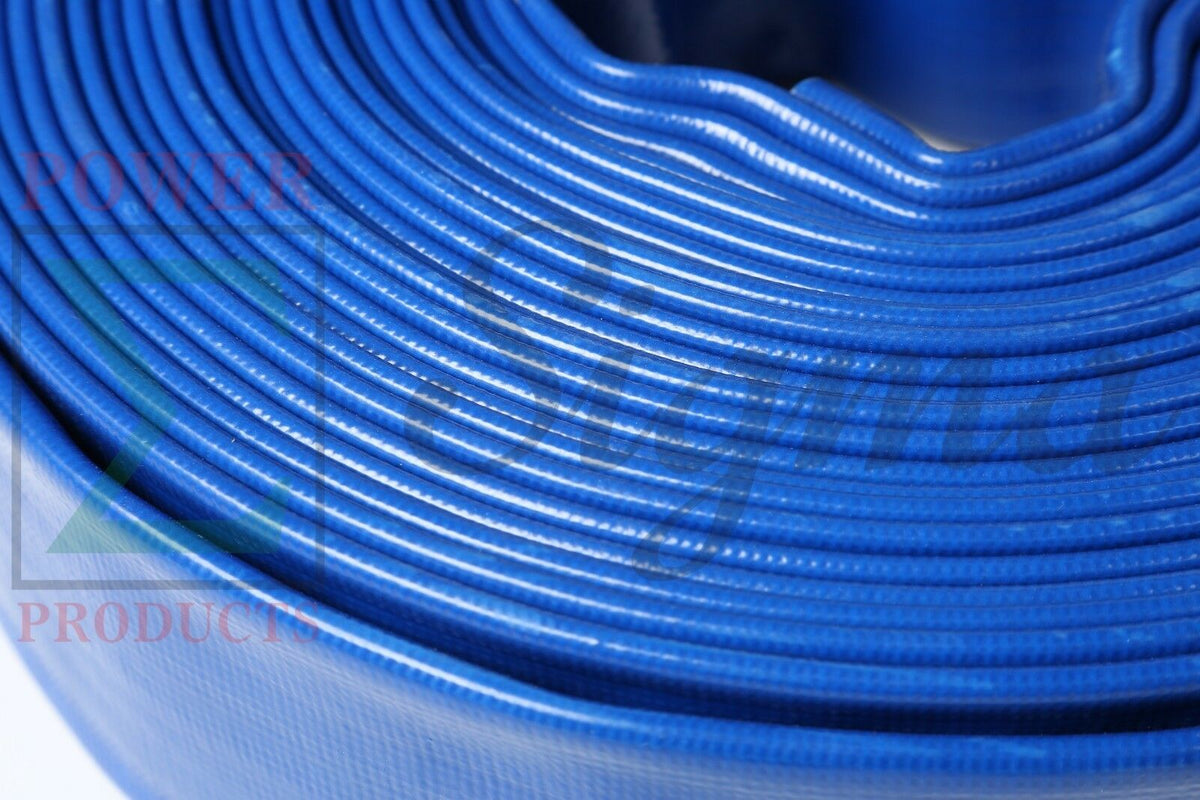 Heavy Duty 3" X 100' Feet Agricultural PVC Lay Flat Discharge Water Pump Hose image 2