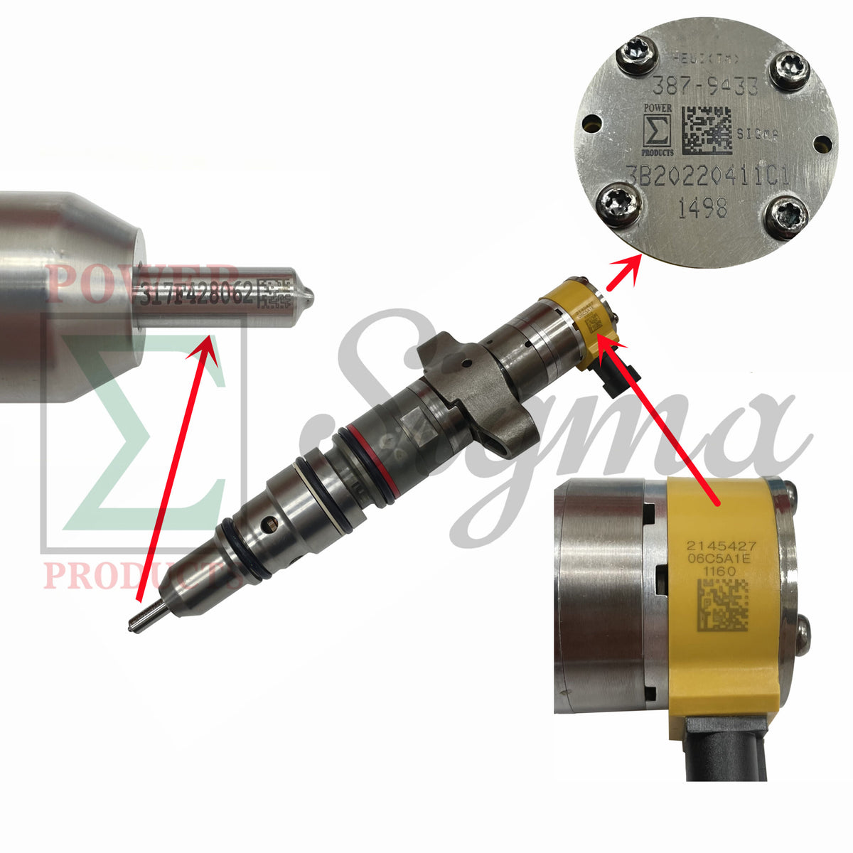 For Caterpillar C9 Engines 387-9433 Common Rail Diesel Fuel Injector image 3