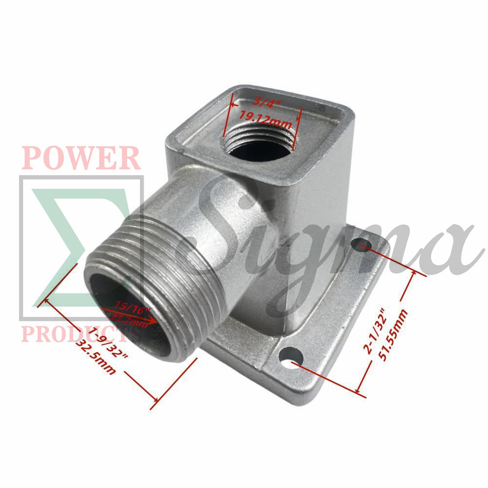 Outlet with Bolts for Predator 1” in.79cc Gasoline Engine Clear Water Pump NPT Thread—Fits SKU# 63404 56161 image 1