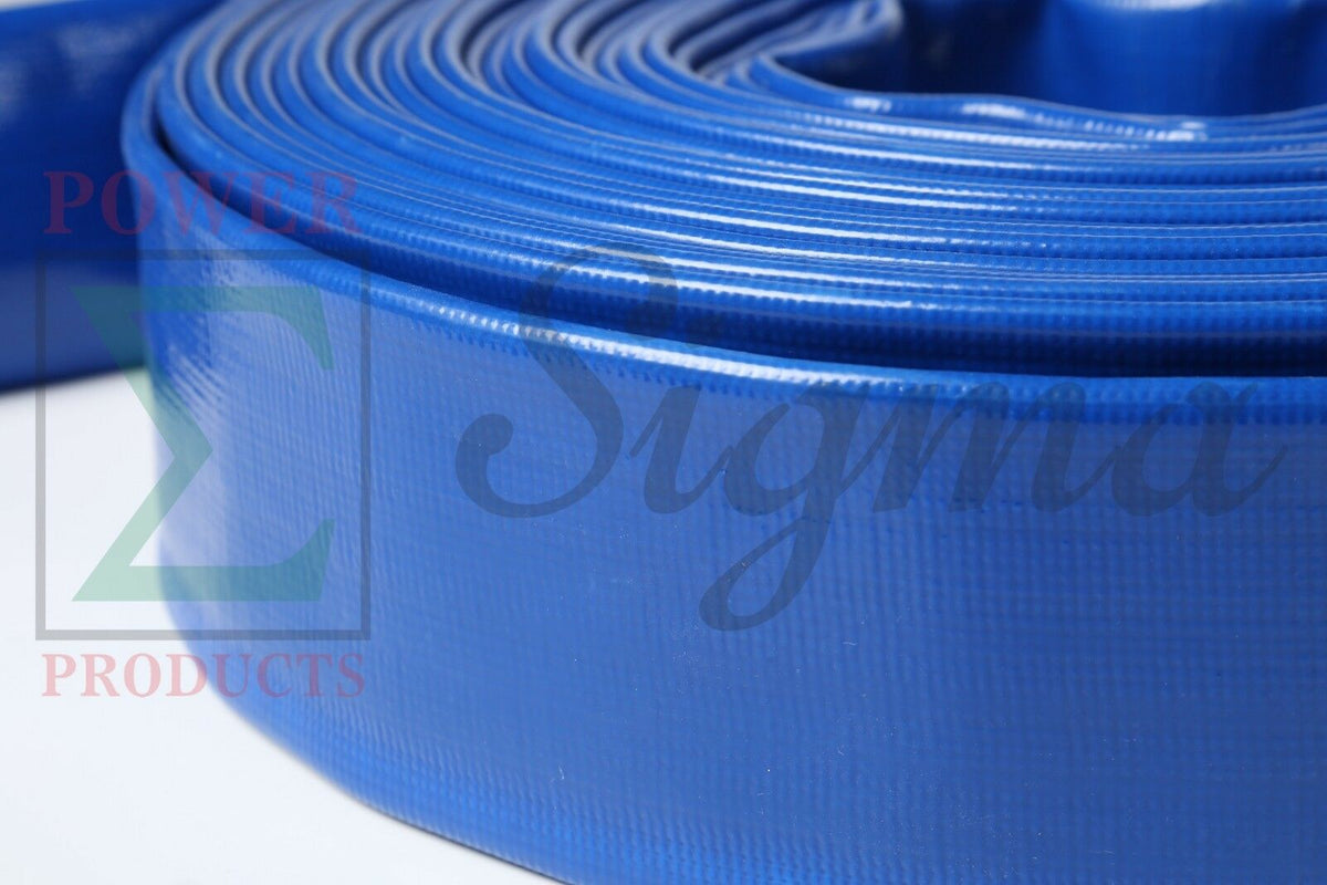 Sigma 1-1/2" 1.5" Inch X 300' Feet PVC Lay Flat Pump Discharge Hose & Camlocks image 5