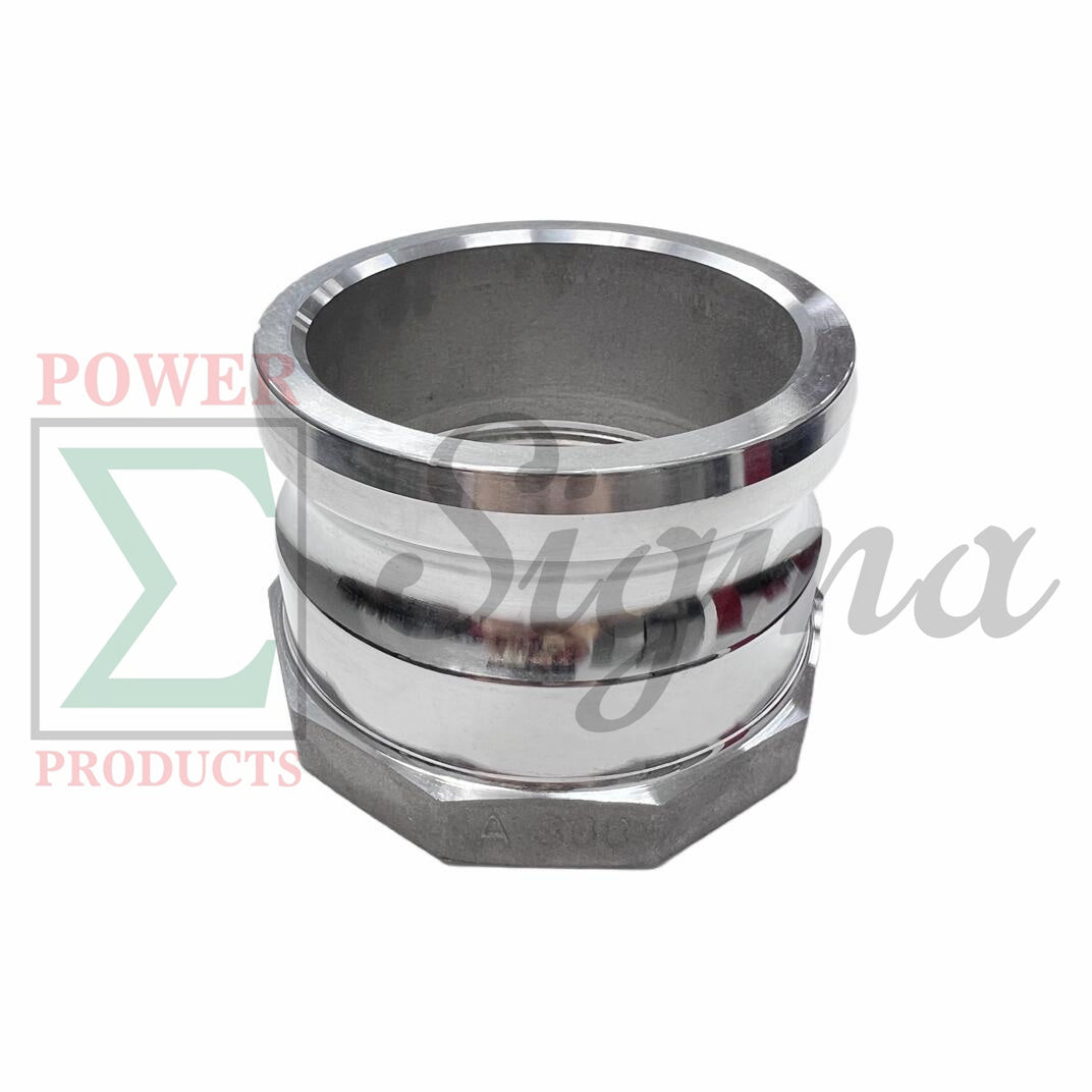 Sigma Aluminum Type A Cam and Groove Couplings / 3-Inch Quick Connect & Disconnect Fittings / Hose Camlock Fittings--3" Male Camlock Adapter x 3" Female NPT Thread image 3