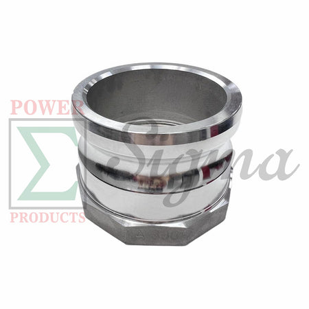 Sigma Aluminum Type A Cam and Groove Couplings / 3-Inch Quick Connect & Disconnect Fittings / Hose Camlock Fittings--3" Male Camlock Adapter x 3" Female NPT Thread image 3