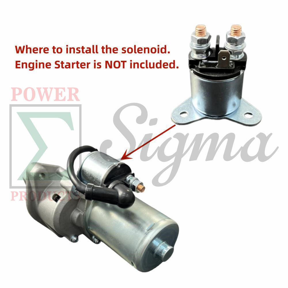 Starter Motor Relay Solenoid NO Pigtail for Predator 7250 9000W 13HP 63968 63970 Electric Generator for Champion CPE 7000 7500 9375 Watts for Duromax XP7500DX XP8500E XP10000E XP12000E XP12000EH image 2