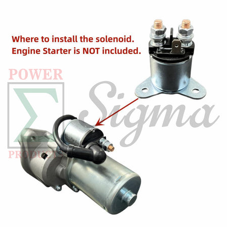 Starter Motor Relay Solenoid NO Pigtail for Predator 7250 9000W 13HP 63968 63970 Electric Generator for Champion CPE 7000 7500 9375 Watts for Duromax XP7500DX XP8500E XP10000E XP12000E XP12000EH image 2
