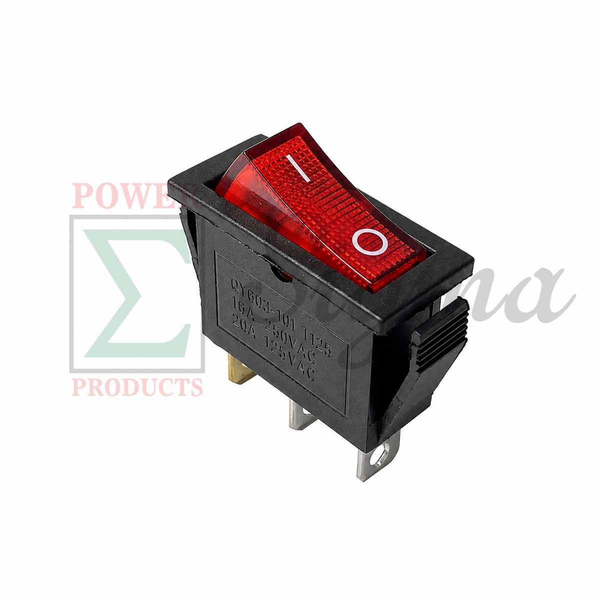 ESC Throttle On/Off Red Rocker Switch Replacement for Predator Surge 9500-Watt Inverter Generator, Fits SKU# 57080, 71365, 59188, 3-Pin 2-Position I/O Red Light Switch image 3