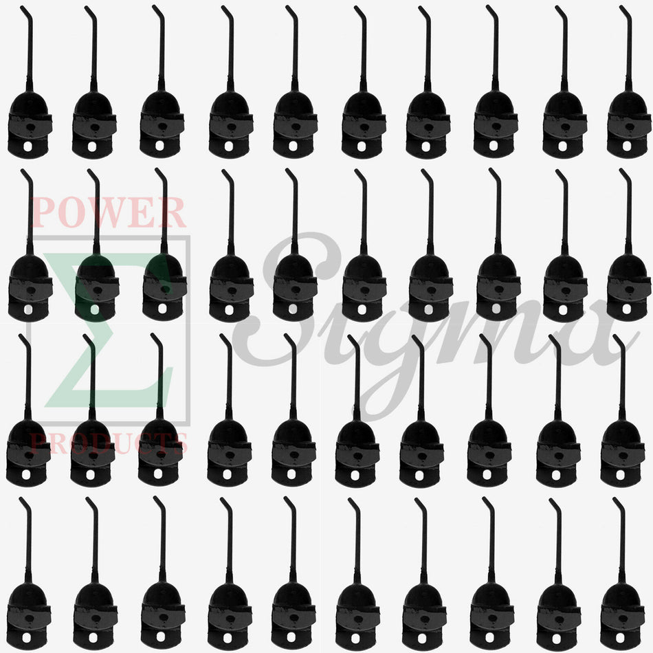 40 Rubber Rake Teeth For John Deere Vermeer R-9 R-23 R24 700 705 AE56204 2888001 image 0