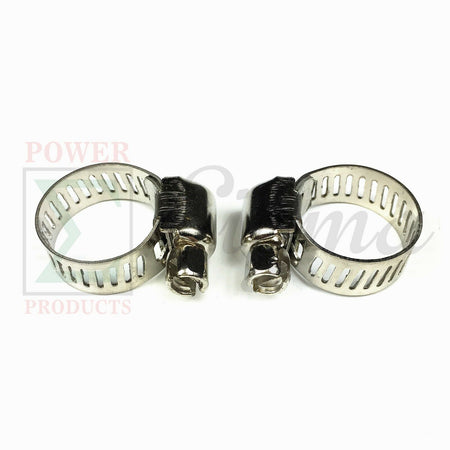 50PCS 1/2"-3/4" Adjustable Stainless Steel Drive Hose Clamps Fuel Line Worm Clip image 3
