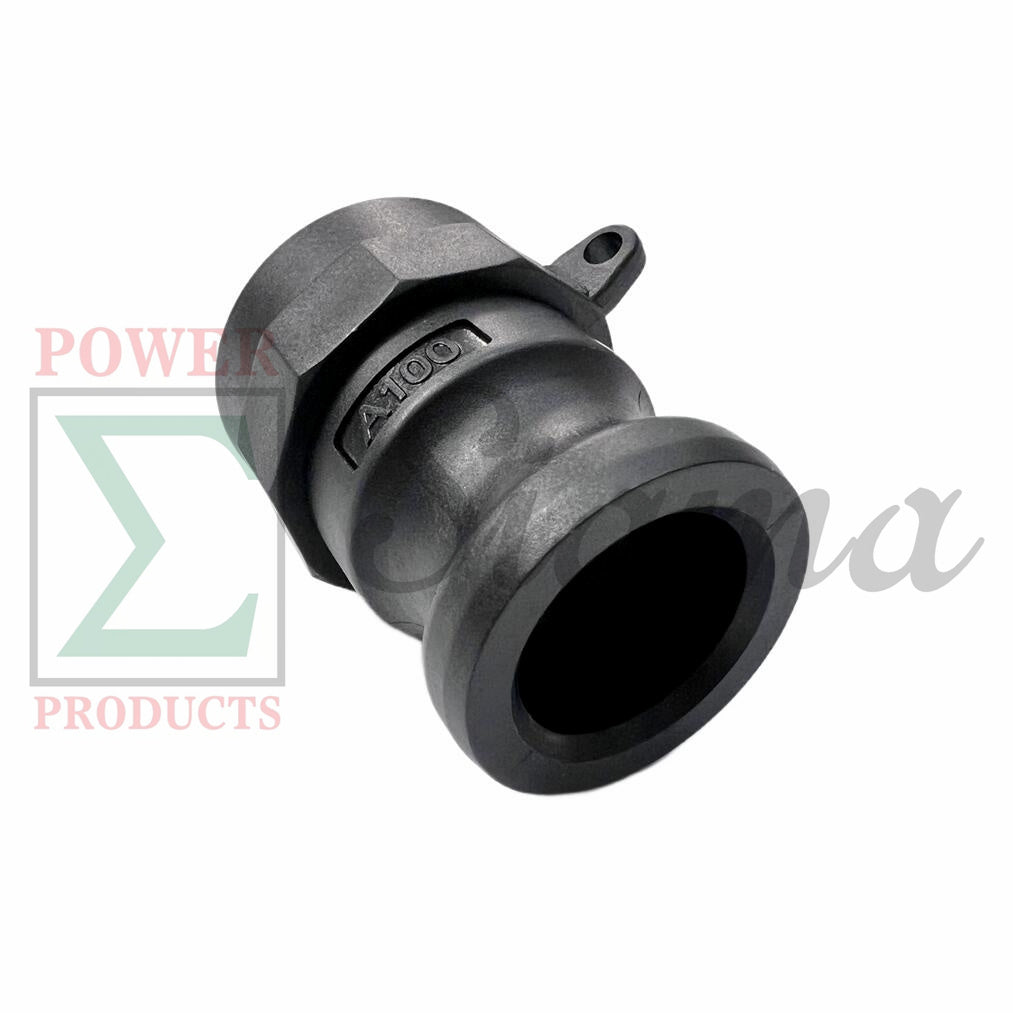 Sigma Polypropylene Type A Cam and Groove Couplings / 1-Inch Quick Connect & Disconnect Fittings/ Hose Camlock Fittings--1" Male Camlock Adapter x 1" Female NPT Thread image 1