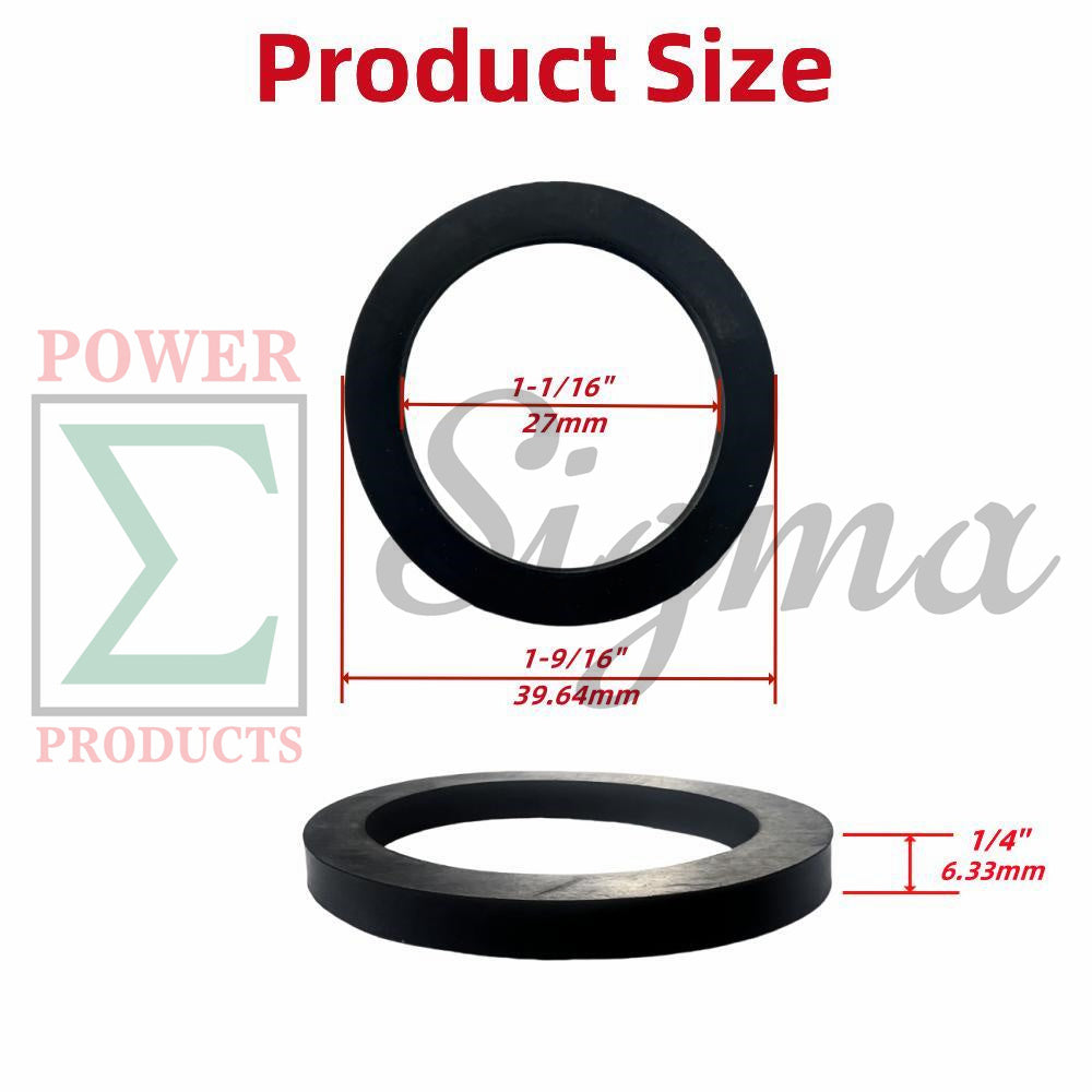 10-Pack 1" Inch Camlock Gasket Fitting –Thick Rubber Washer for Female Coupler - Hose O-ring Seal Replacement for Cam Groove 1-IN 10PCS image 2