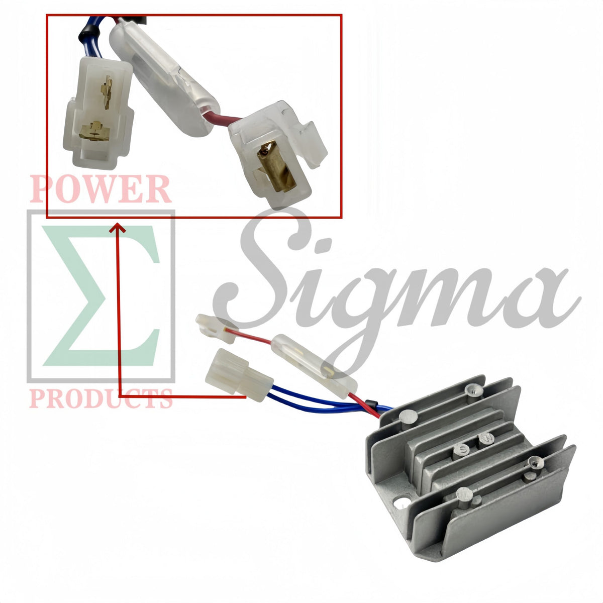 Power Products Electric Starter Flywheel Gear Dynamo Rectifier for 186F 186FE 406CC 186FA 186FAE 418CC Diesel Engines Compatible with Yanmar L100 10HP 186F Engine image 6