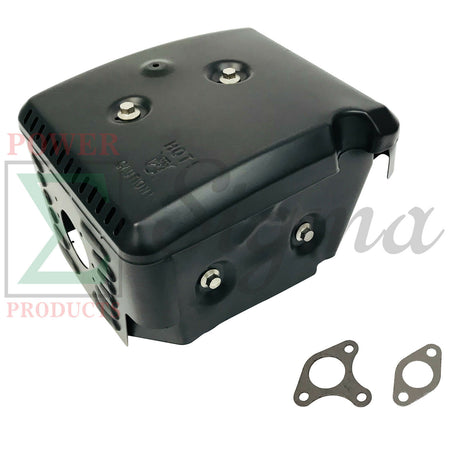 3 New Muffler Exhaust Assembly With Heat Shield Fits Honda 11HP 13HP GX340 GX390 image 1