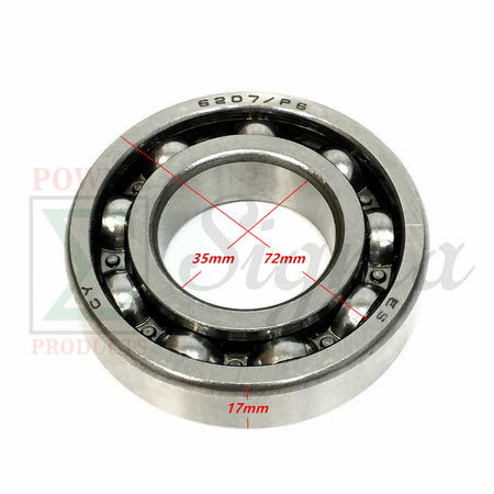 6207 Open Ball Bearing Rolling 35 ID X 72 OD X 17 MM image 1