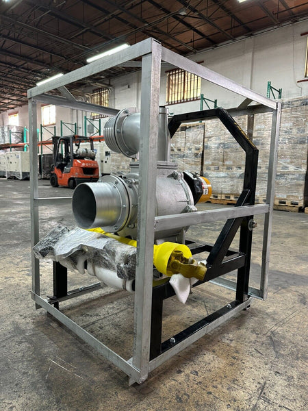 Tractor-Driven 3PT Hitch PTO-Powered Gear Drive Water Pump 8" Inch With 33-inch Long Shaft  With 100 Feet 4 Bar Discharge Hose image 8