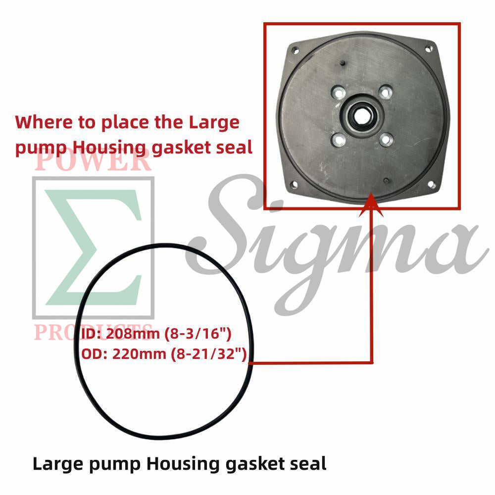 10PCS Pump Gasket O-Ring Mechanical Seal For DuroMax 3" In. XP650WP 7HP 220GPM For Pulsar 3" IN Semi-Trash 6.5HP Gas Water Pump PWP30 For 3-Inch Clean Water Pump image 4