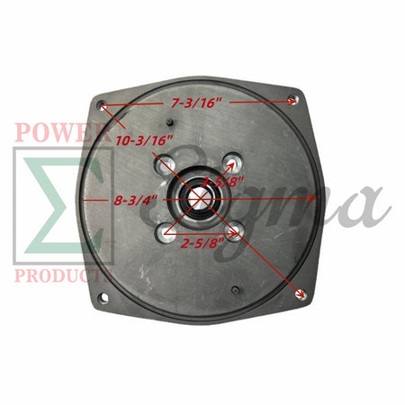 3" Water Pump Replacement for Keyed Shaft Gas Engines, NPT Ports, 3-Bolt Inlet & Outlet, For DuroMax XP650WP 208cc for Ironton 97939 212cc for Pulsar PWP30 6.5HP image 6