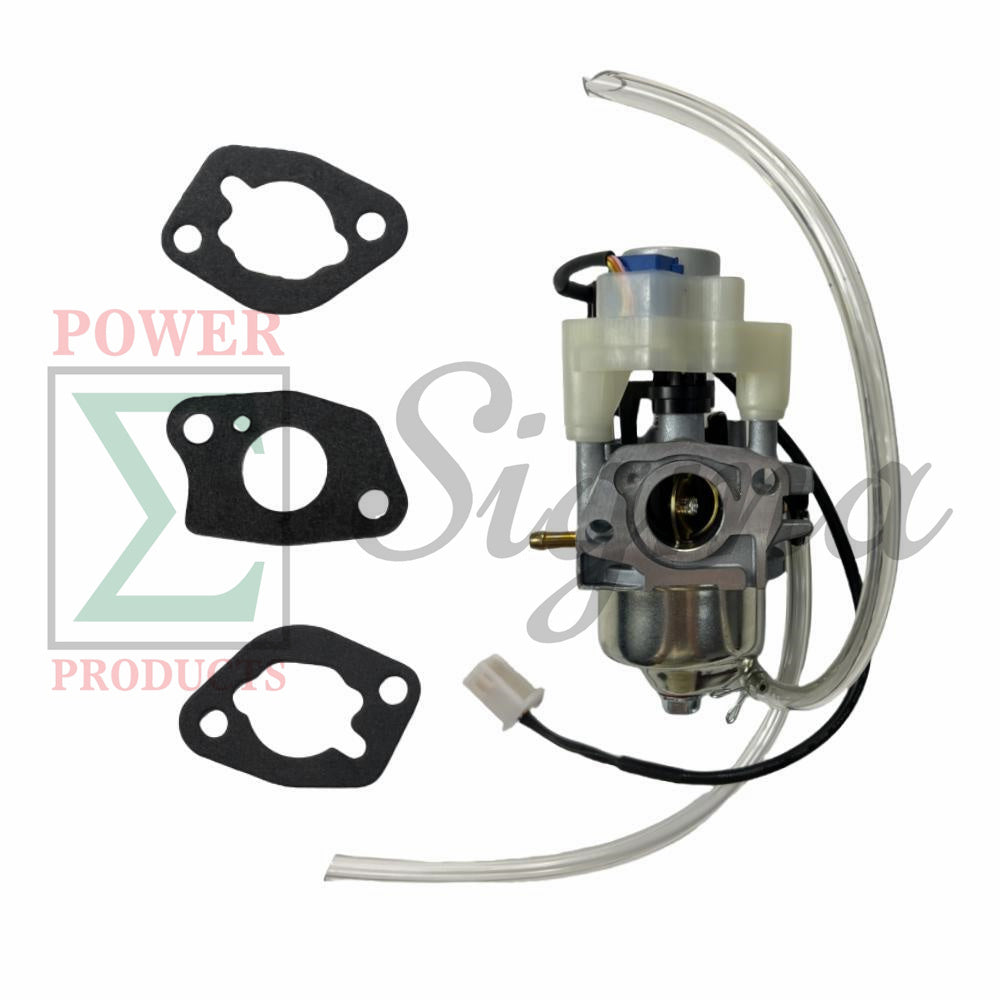 POWER PRODUCTS Carburetor with Stepper Motor and Gaskets and Fuel Line for Predator 3500-Watt SUPER QUIET Inverter Generator 63584 image 0