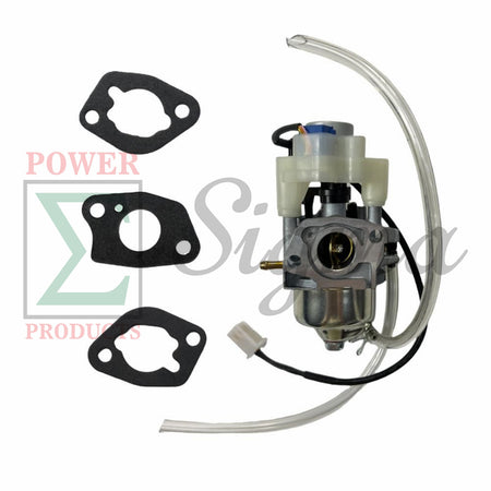 POWER PRODUCTS Carburetor with Stepper Motor and Gaskets and Fuel Line for Predator 3500-Watt SUPER QUIET Inverter Generator 63584 image 0