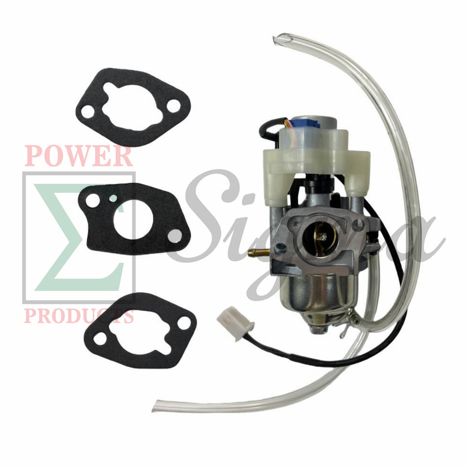 POWER PRODUCTS Carburetor with Stepper Motor and Gaskets and Fuel Line for Predator 3500-Watt SUPER QUIET Inverter Generator 63584 image 0